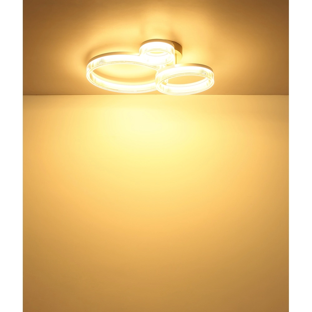 Moderne Deckenleuchte Zara sandbraun 51cm Globo 9007371579068