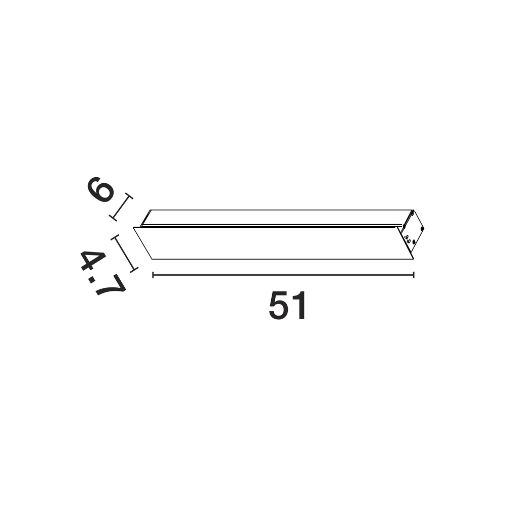 Wandleuchte Path Motiv weiß 51cm Lyora 5212017450739
