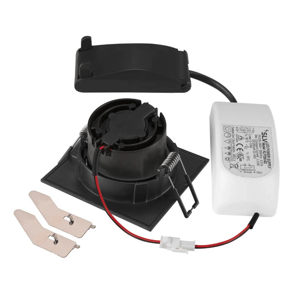 Quadratischer LED-Spot New Tria 68 DTW Schwarz – 1800–3000 K – 700 lm – 60 g SLV 4024163277372
