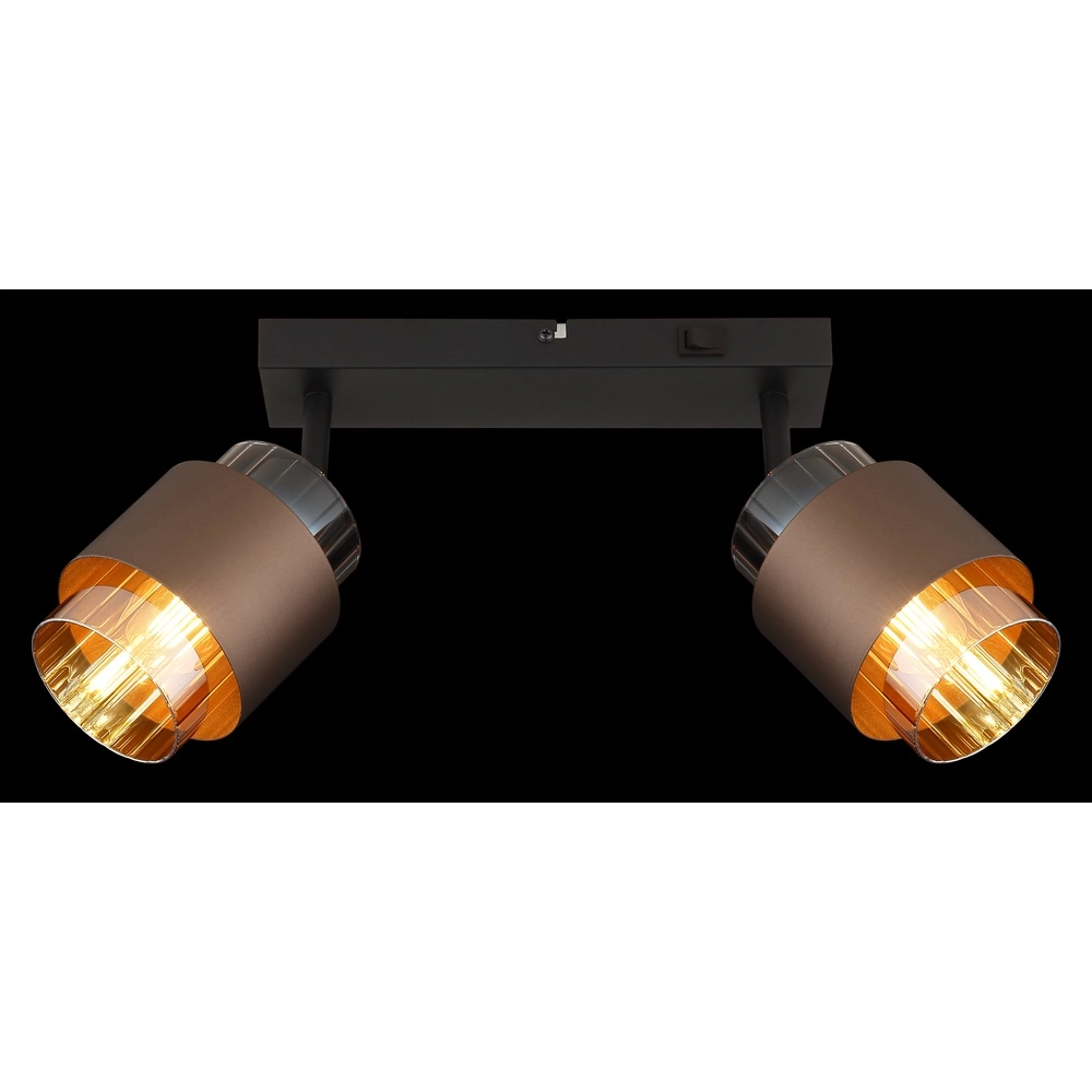 Design-Deckenlampe Milley 2-Licht Schwarz Globo 9007371583348