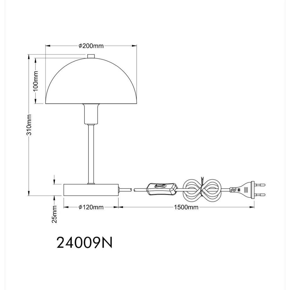 Tischlampe Atoma I Nickel Globo 9007371569052