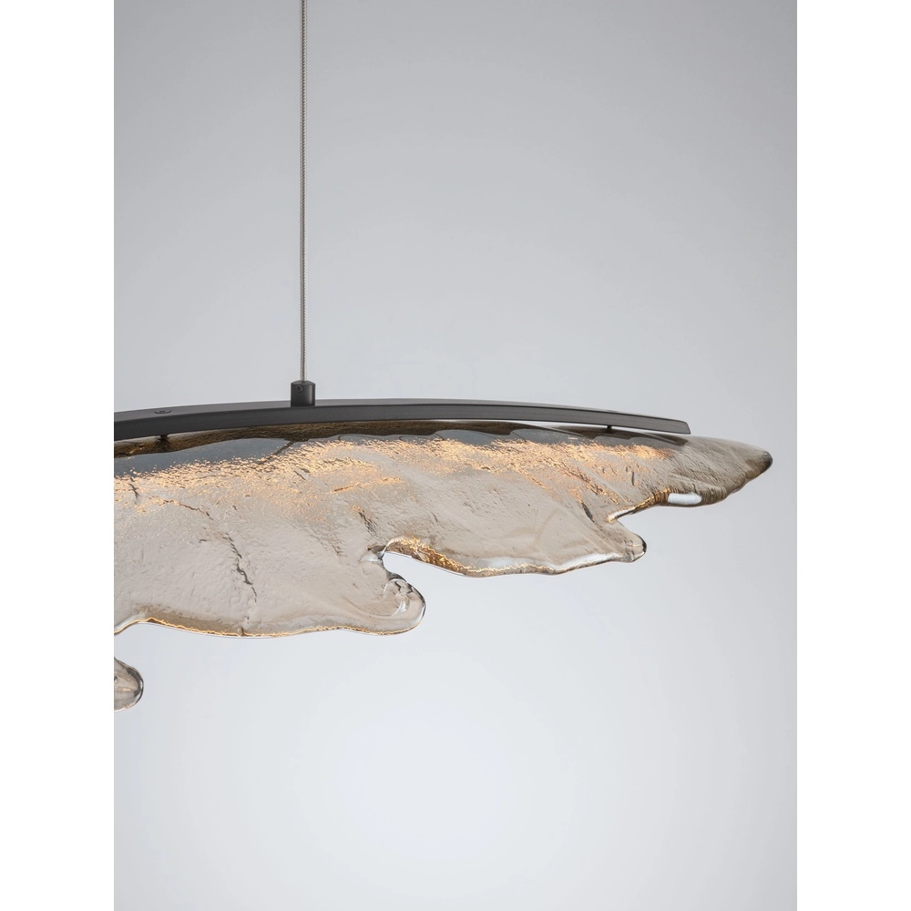 Design-Pendellampe Amado Anthrazit mit Mokka 104 cm Lyora 5212063500273