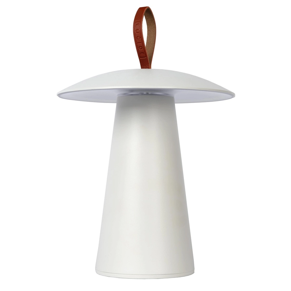 Weiße Tischlampe La Donna Wiederaufladbare Geräte