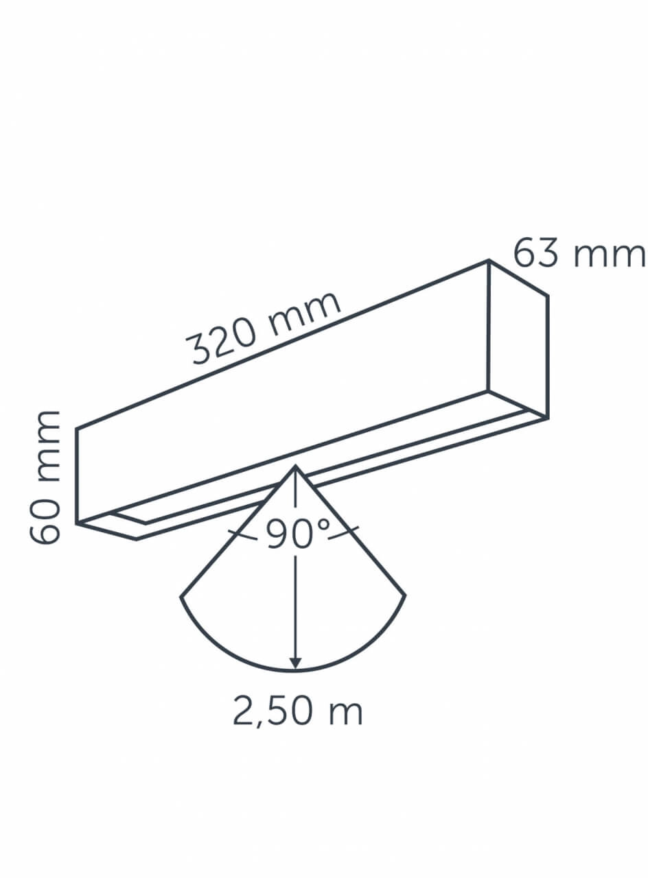 Wandstrahler EVO DOWN DARK 12 Volt LED In-lite 8717051003943