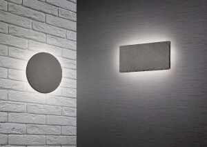 Led-wandleuchte Raven Square 25 cm Schiefergrau Trio 4017807465914