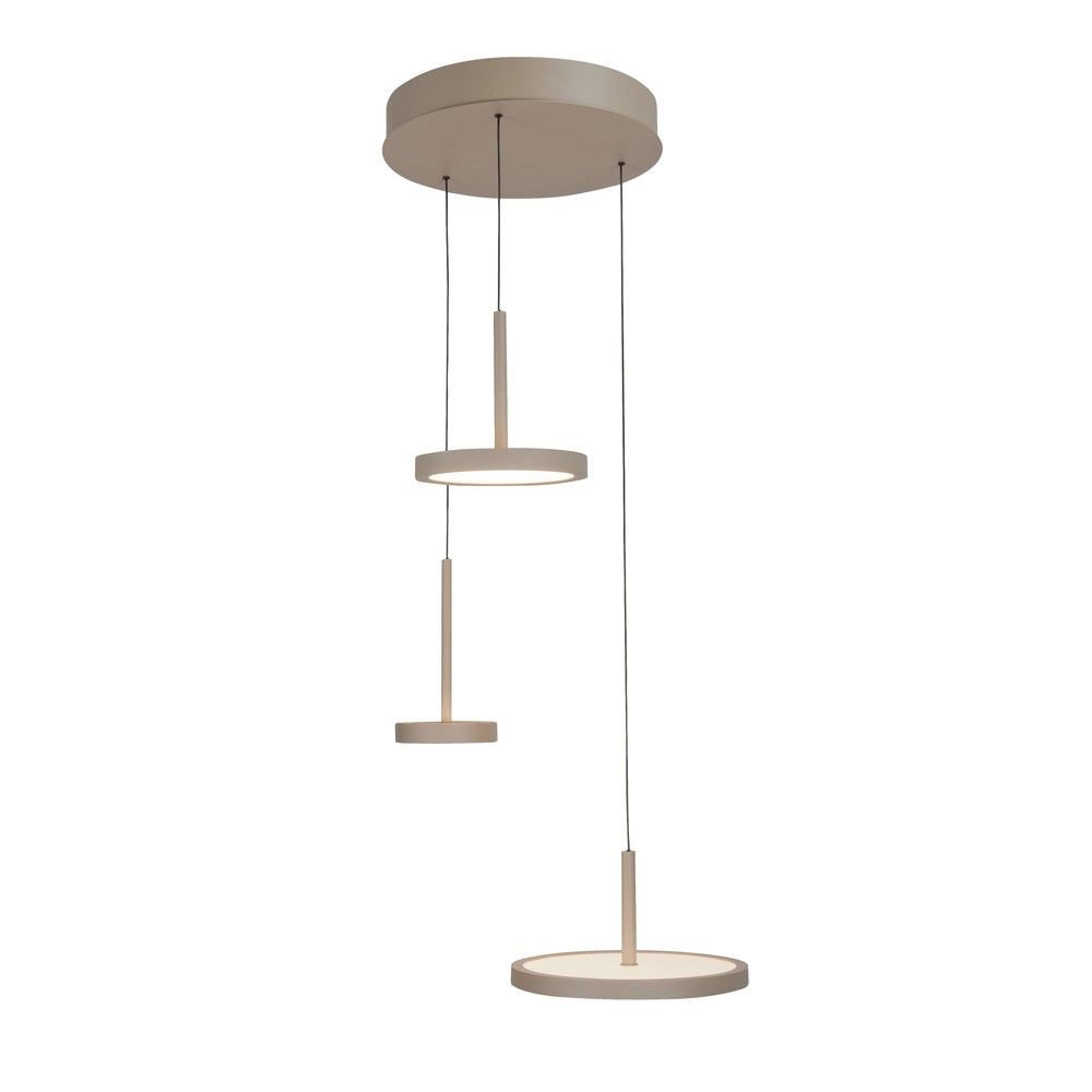 Elegante Pendellampe Falcon Runde 3 – Lichs Sandbraun