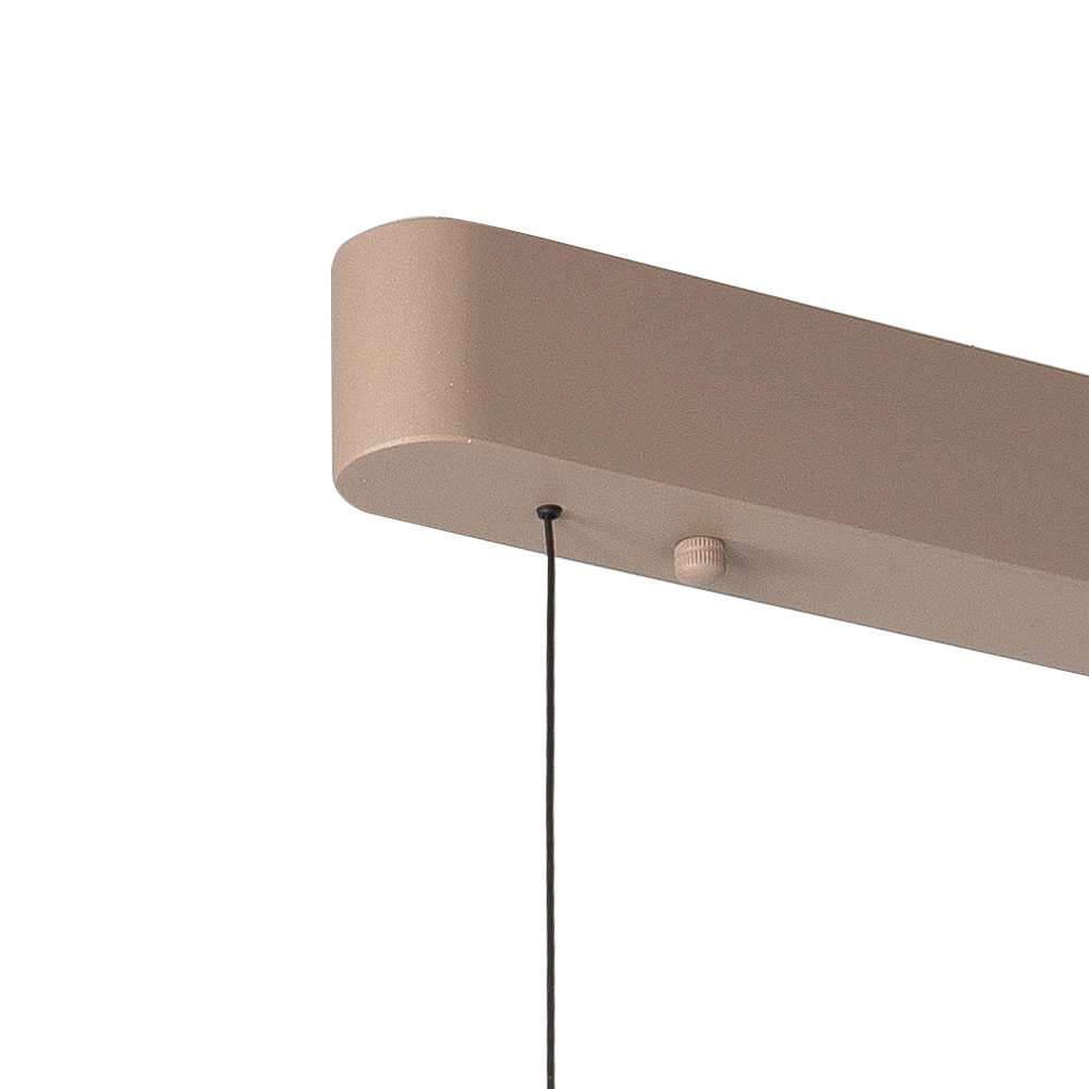 Design-Pendelleuchte Quinn sandbraun 118cm Highlight 8718379050794