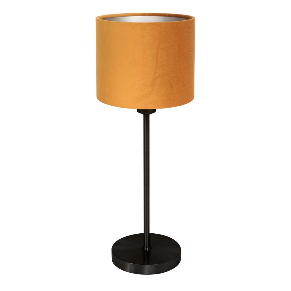 Schwarze Tischleuchte Noor mit goldener Kappe Steinhauer 8712746182187