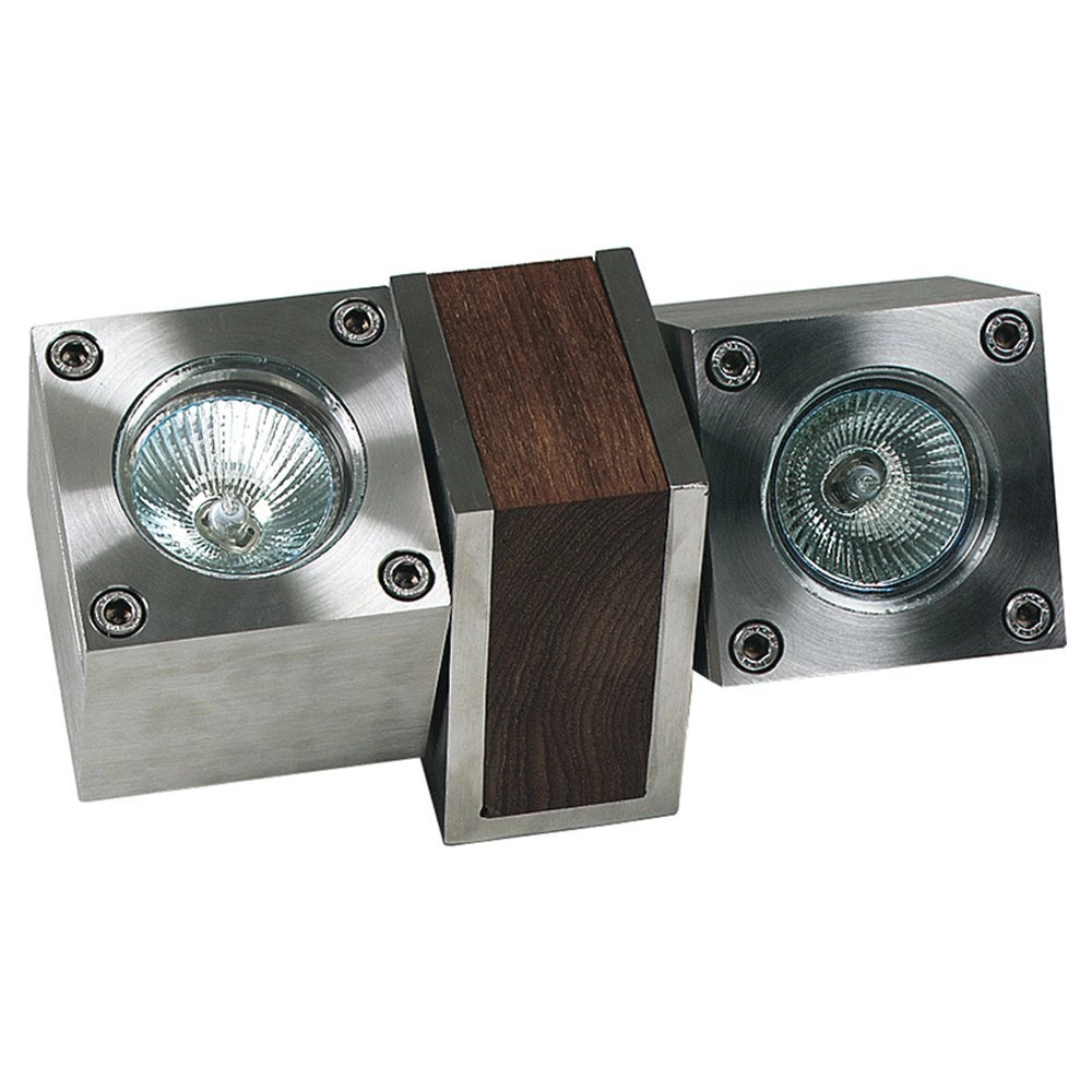 Gartenstrahler Q-Bic Teak 2 - Leuchten - 20 cm