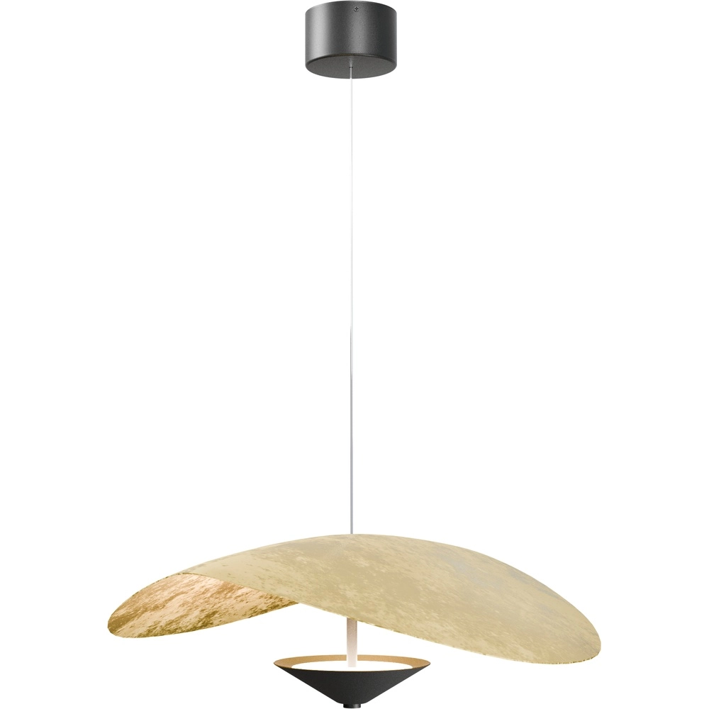 Ø 60cm LED-Pendellicht Lente Blattgold – mit Umlenkrolle Masterlight 8718121390673