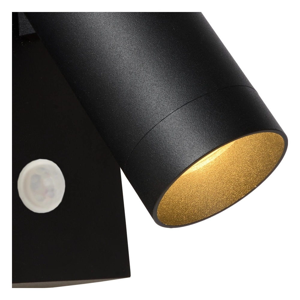 Wandscheinwerfer Taylor IP54 mit Sensor-Schwarz Lucide 5411212092694