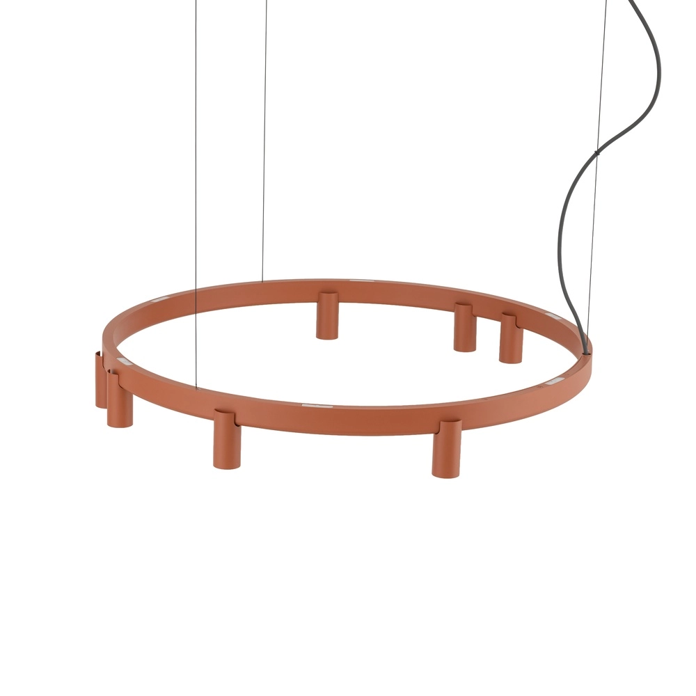 Design-Pendellampe Fourty Terrakotta Ø 80 cm Lyora 5903139124188