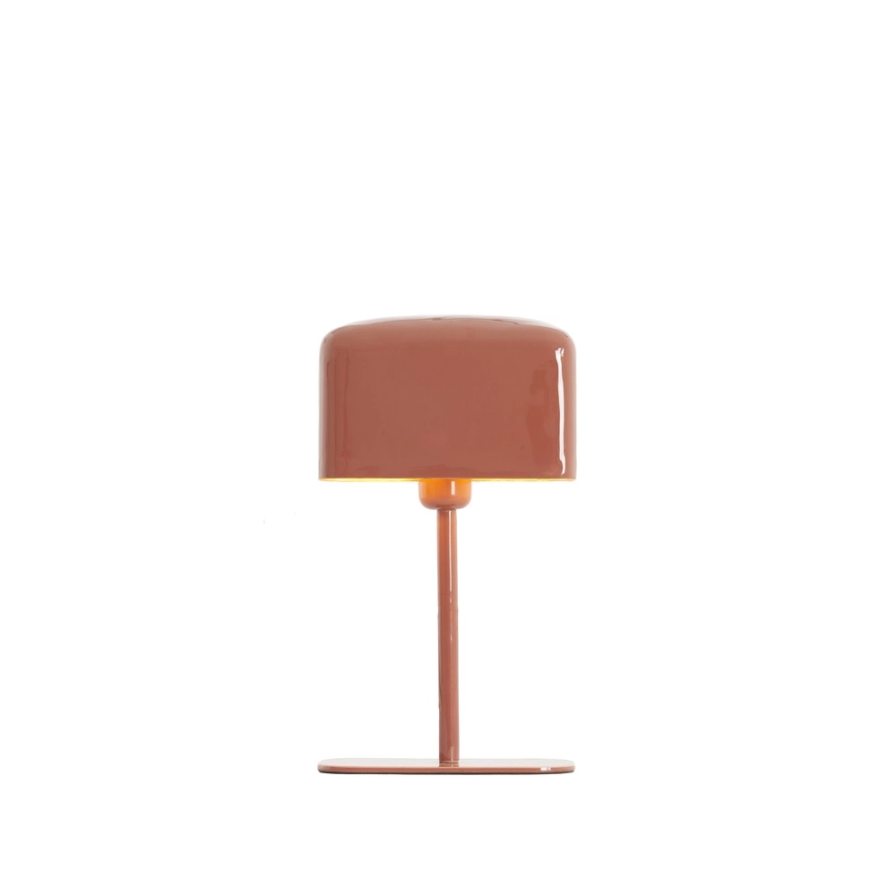 Nachttischlampe Elenie 20x10 cm – glänzende dunkle Koralle Light & Living 8717807818708