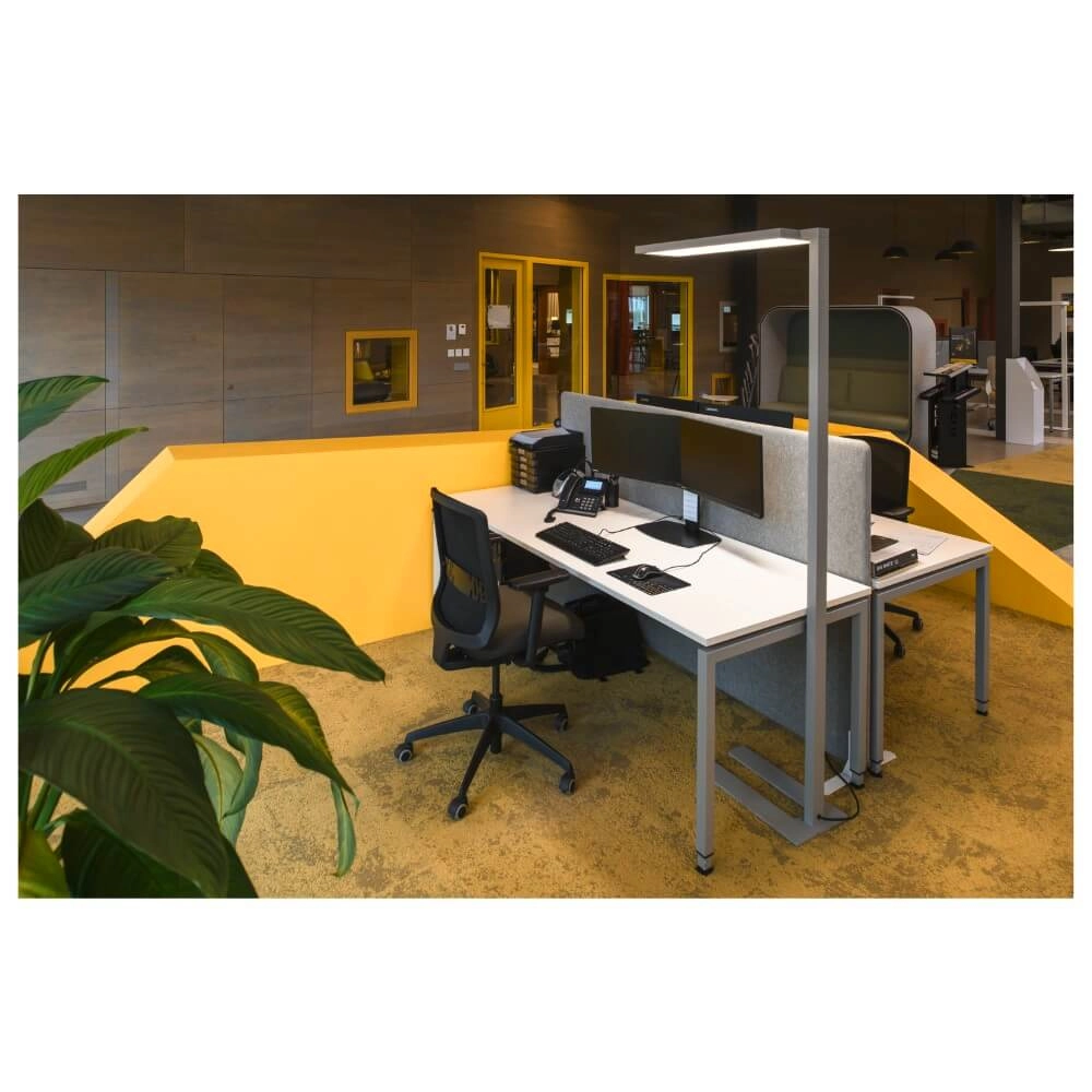 LED-Büro-Stehleuchte Worklight Pro grau - Single SLV 4024163277983