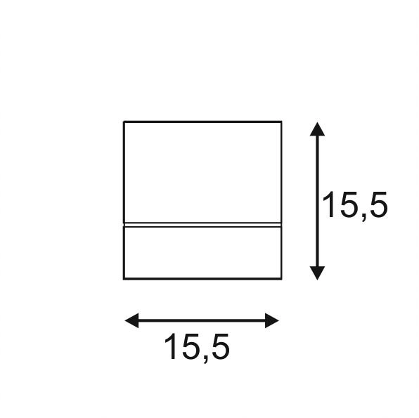 Deckenstrahler Kardamod  Square 1 Lichtschwarz SLV 4024163149754