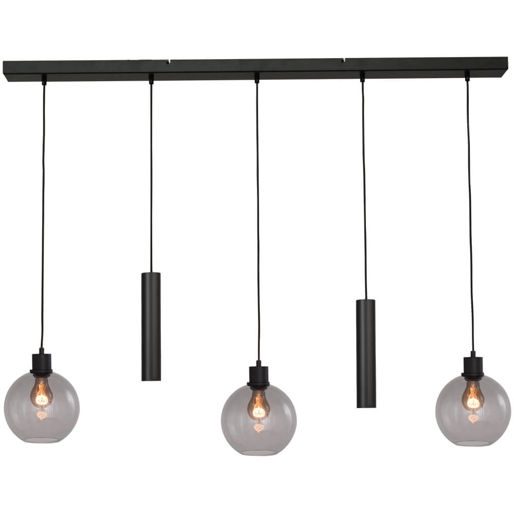 Hängelampe Lazise 3x Ø 20cm und 2x GU10 schwarz
