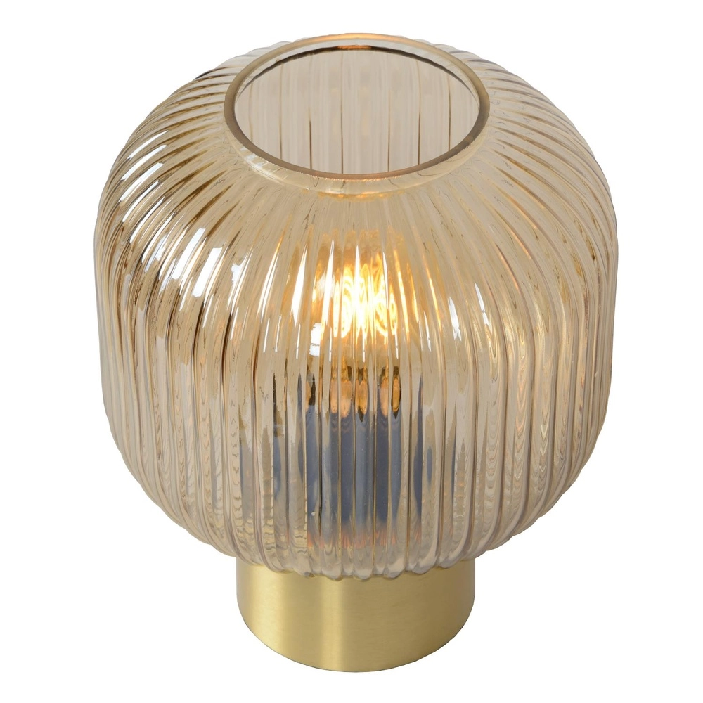 Tischlampe Maloto Ø 20 cm Bernstein Lucide 5411212451255