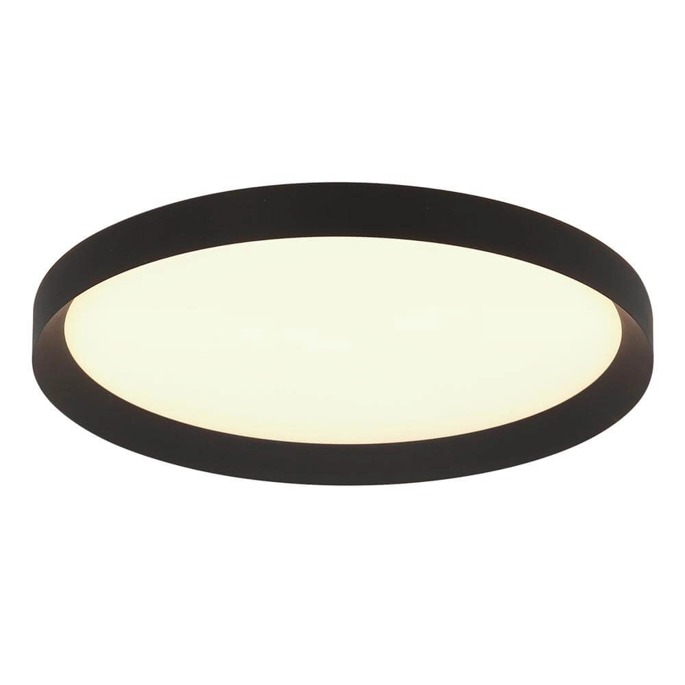 Schlanke Deckenleuchte Flady schwarz Ø 50cm