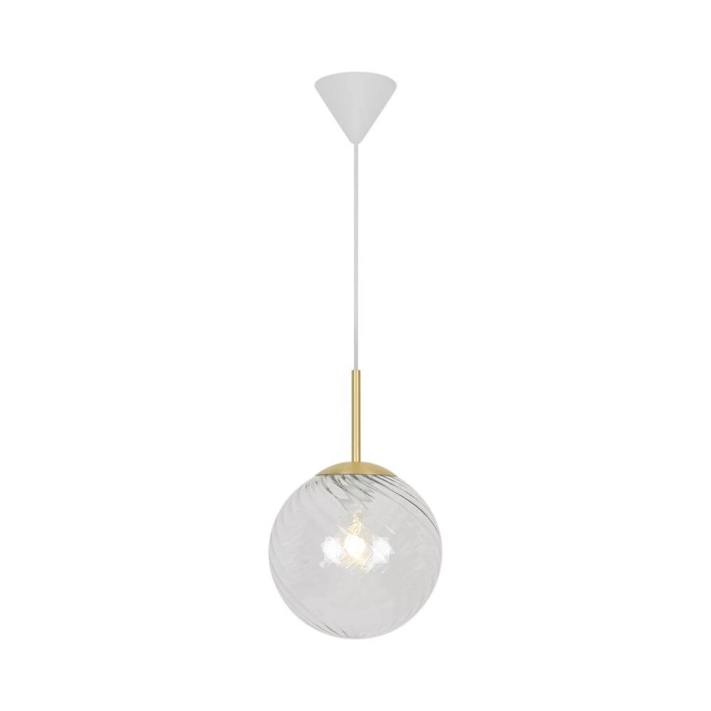 Pendelleuchte aus Glas Chisell Messing Ø 25cm Nordlux 5704924015656