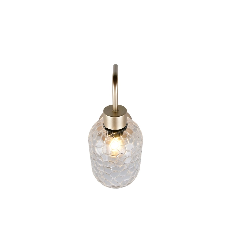 Wandlampe Emelie Gold mit Rauchglas Trio 4017807702583