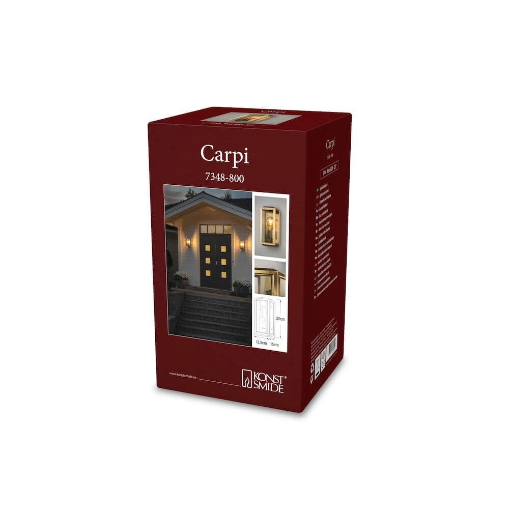 Goldene Außenlampe Carpi KonstSmide 7318307348804