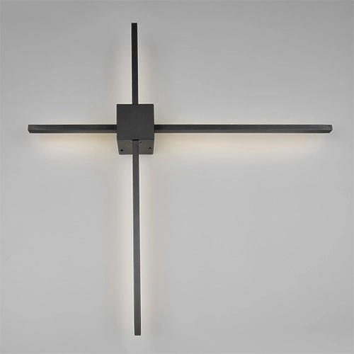 Moderne Wandlampe Cassino Schwarz 67,5 cm Trio 4017807683202