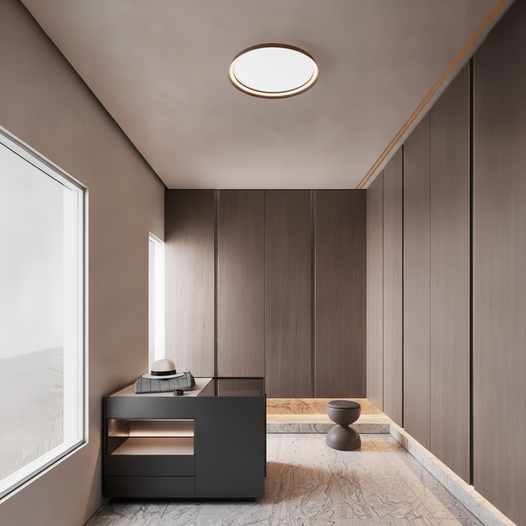 Design-Deckenleuchte Ormi Ø 60cm kaffeebraun