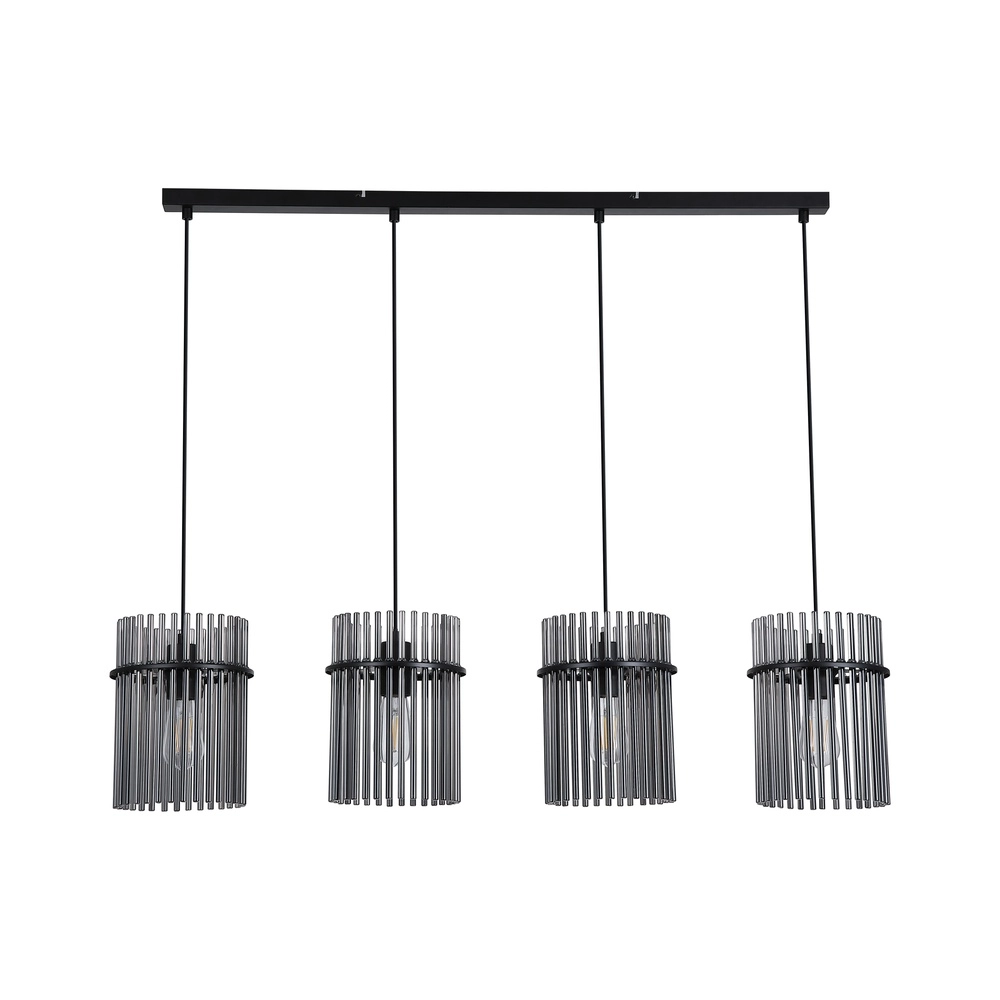 Pendelleuchte Swizzle 4-flammig schwarz Searchlight 5053423305752