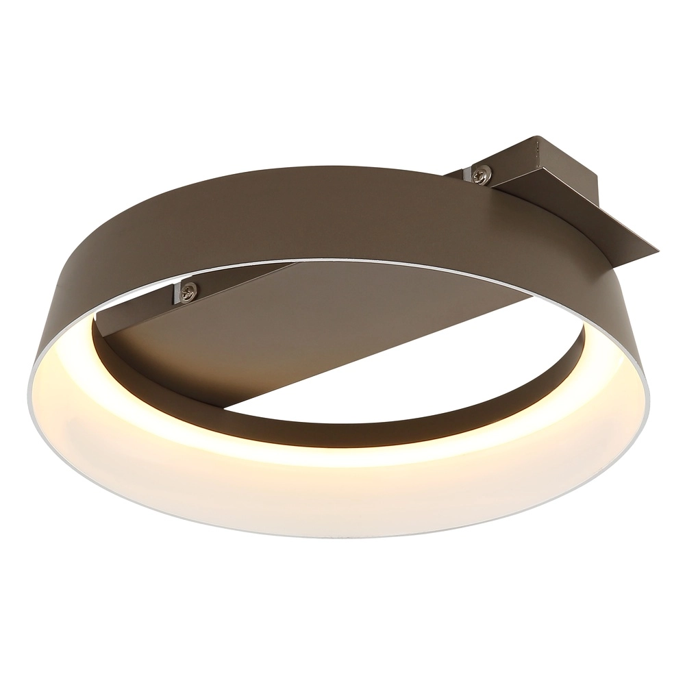 Elegante Deckenlampe Syrakus Kaffeebraun