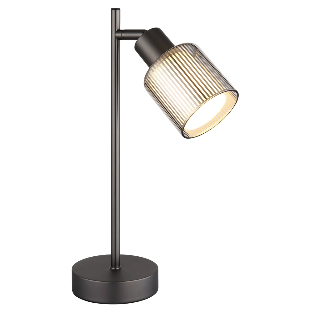 Design-Tischlampe Villegas Gunmetal