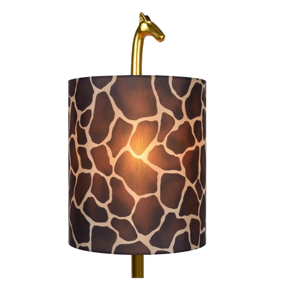 Tischlampe Extravaganza Miss Tall Giraffengold mit Schwarz Lucide 5411212105431