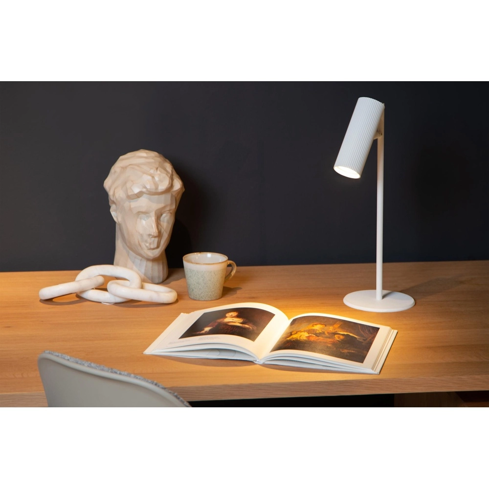 Schreibtischlampe Clubs Weiß Lucide 5411212093431
