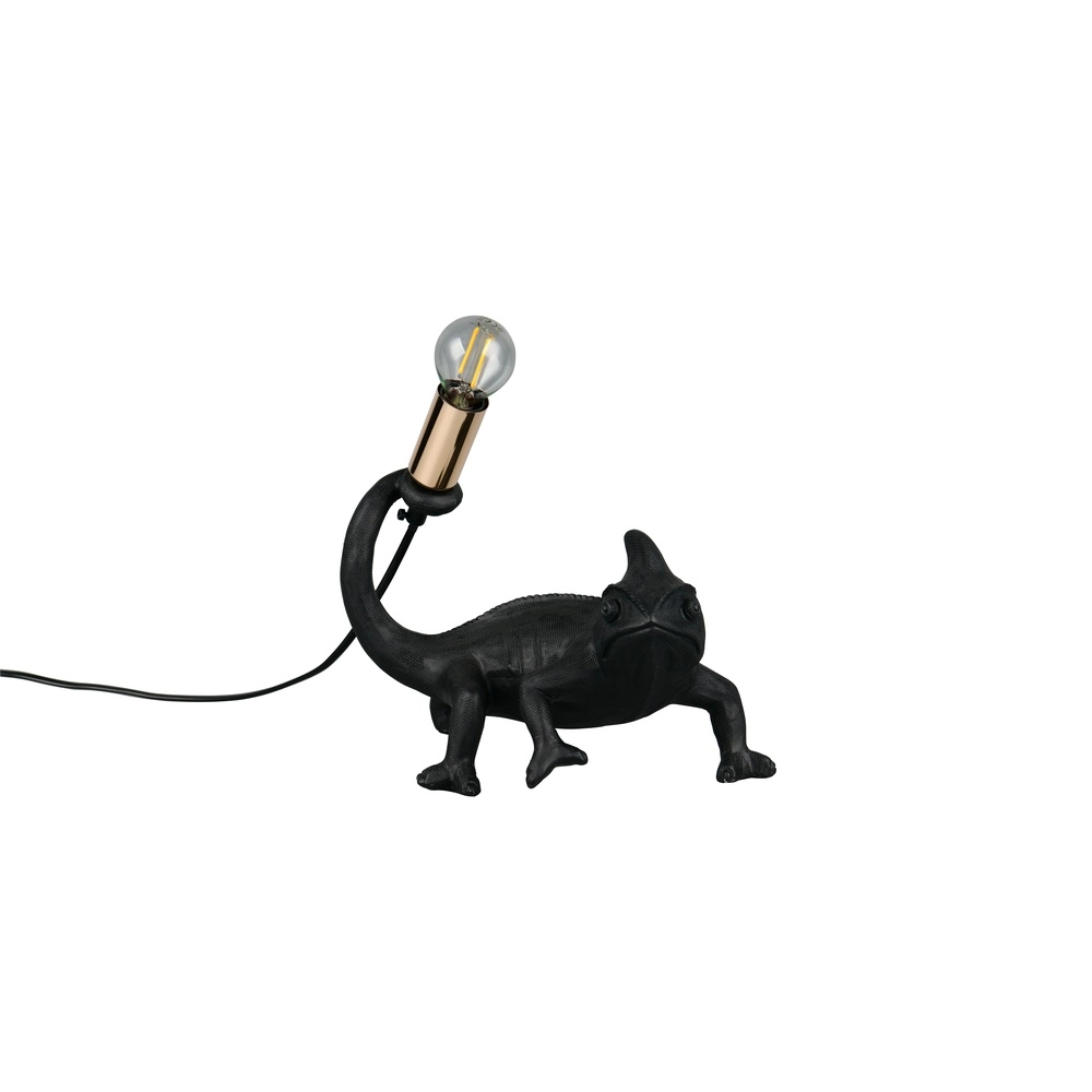 Tischlampe Crawly Eidechse Schwarz Trio 4017807668100