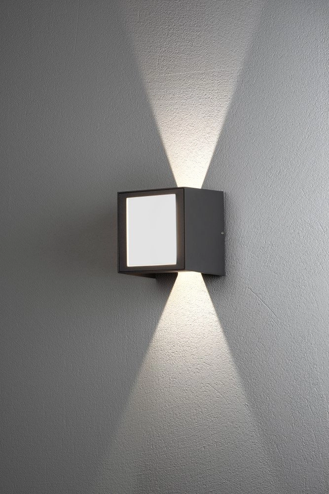 LED-Wandleuchte Cremona Up - Down 3 Leichtwerte 14 cm Anthrazit KonstSmide 7318307946376