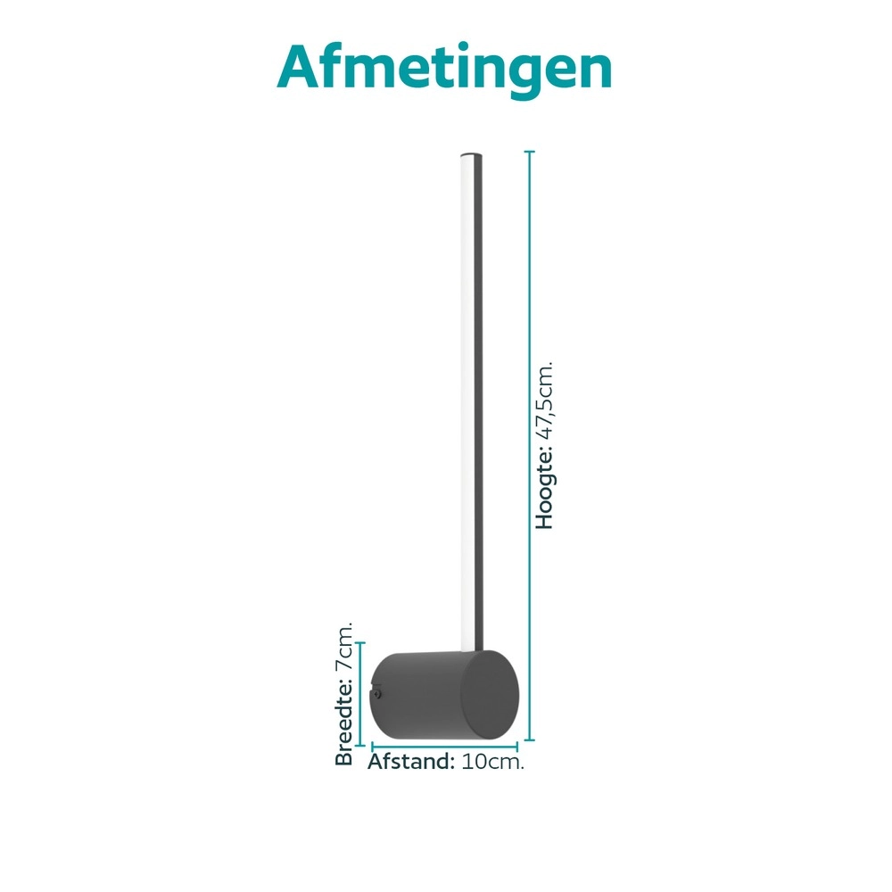 Intelligente Wandlampe Flatron-Z Schwarz Eglo 9008606390557