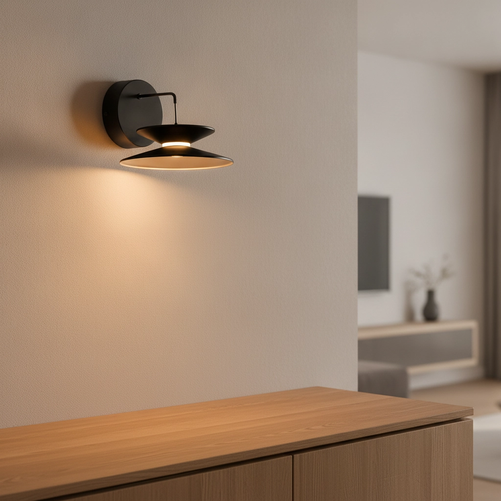 Design-Wandleuchte Morfi schwarz