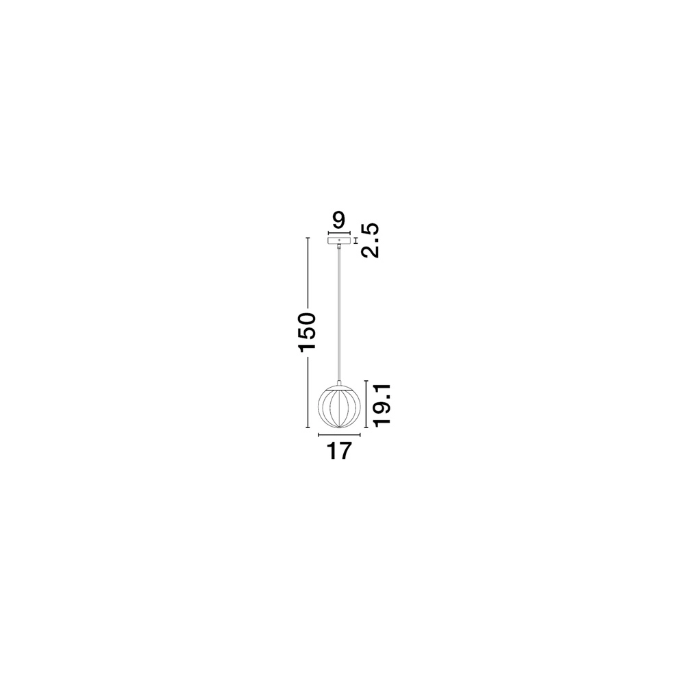 Pendelleuchte Abbacus 1-flammiges Rauchglas Lyora 5212017461049