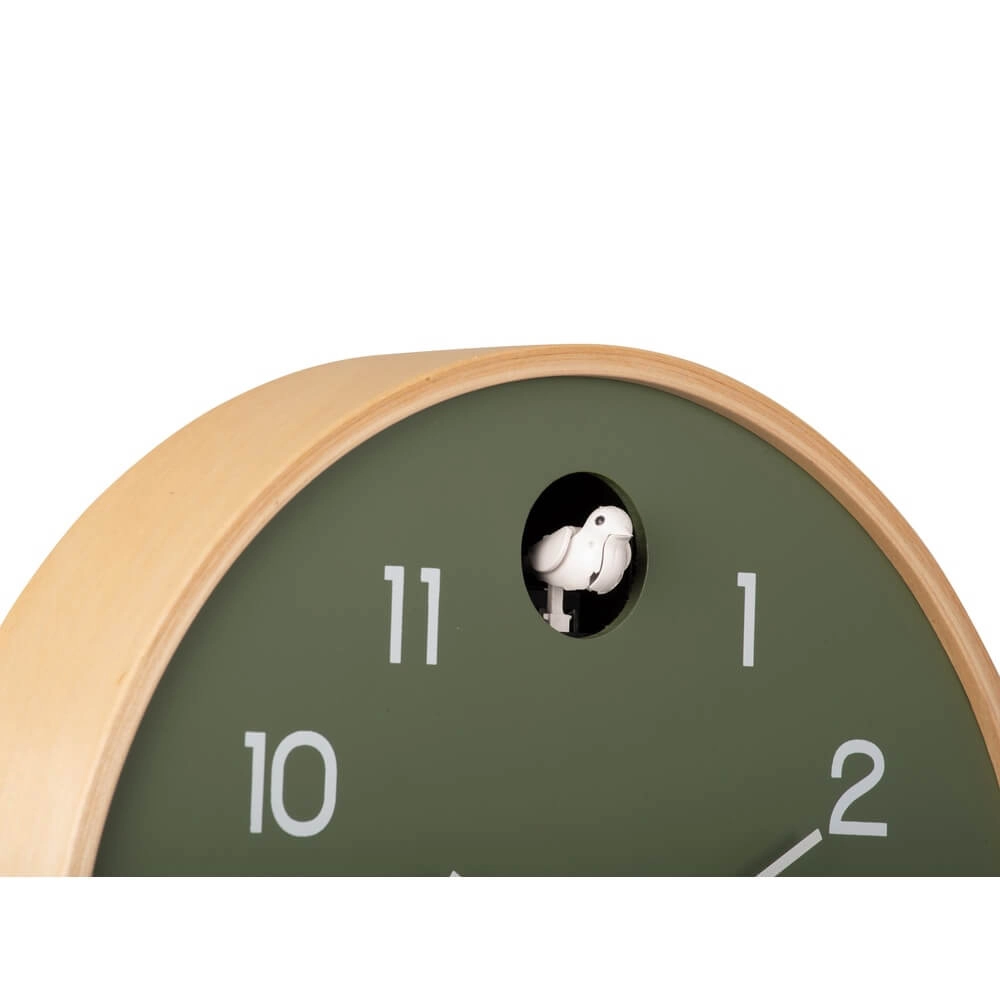 Wanduhr Natur Cuckoo grün - Ø 31,5cm Karlsson 8714302146930