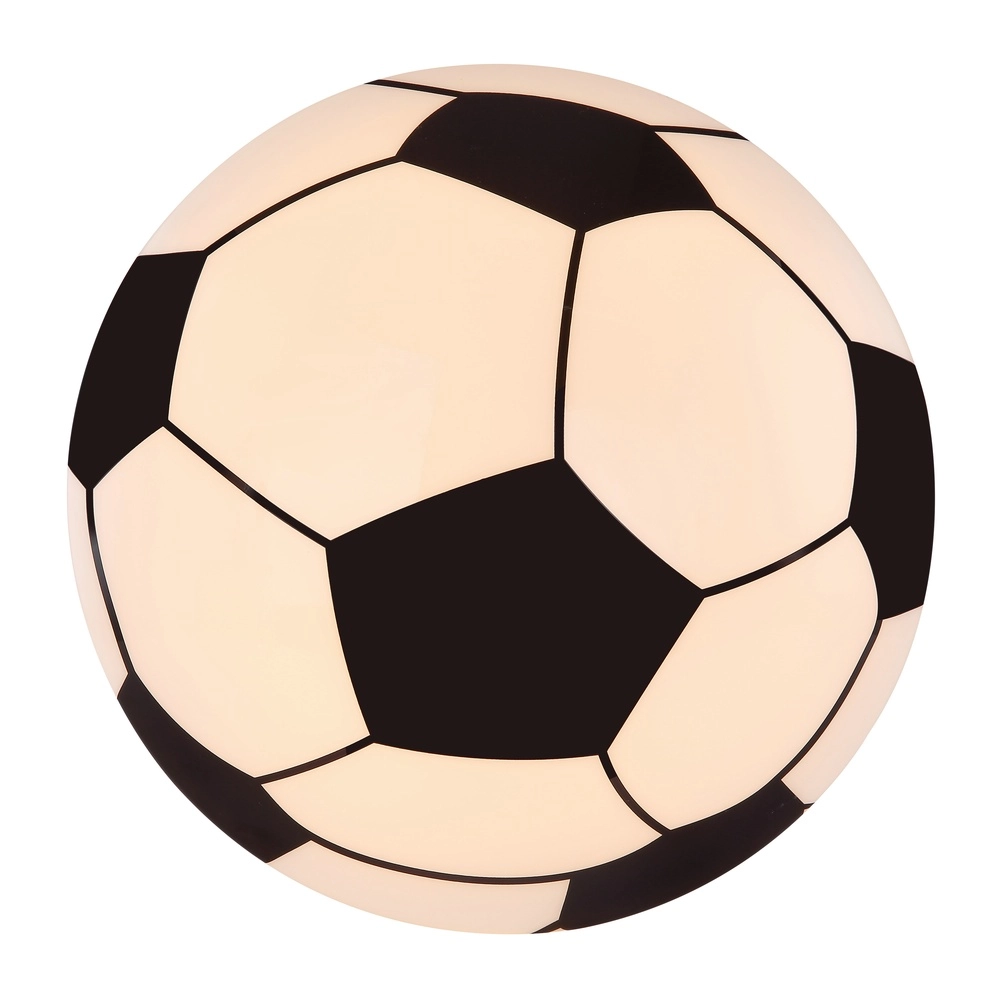 Deckenlampe im Kinderzimmer Lemmi Fußball Schwarz mit Weiß Globo 9007371389865