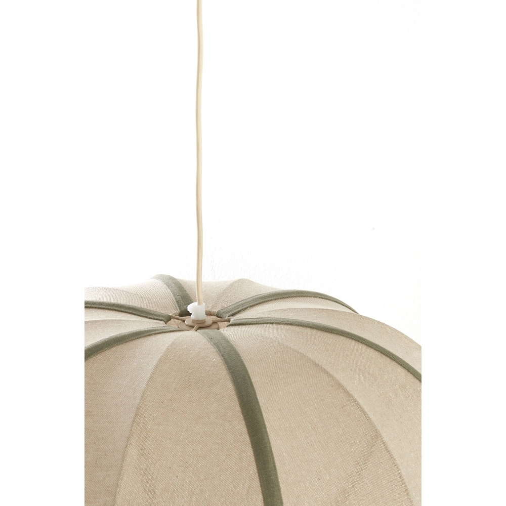 Japandi-Pendellampe Mirelys Ø 61 cm – olivgrün Light & Living 8717807835910