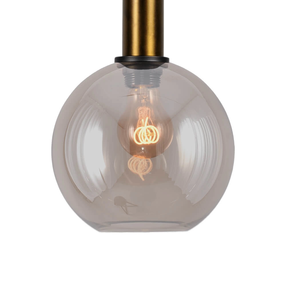 Hängelampe Ø 20cm Bella 2 Antikes Messing mit Goldglas Masterlight 8718121334042