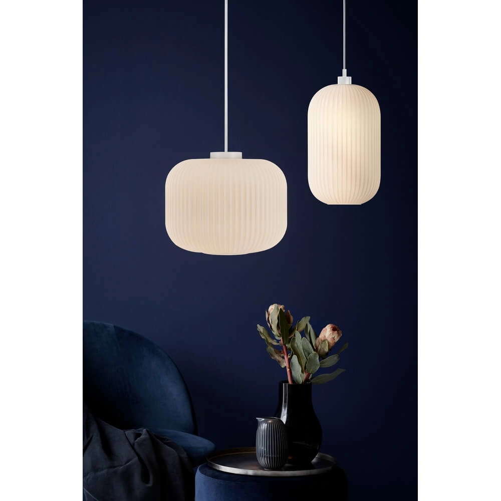 Weiße Pendelleuchte Milford Ø 30cm Nordlux 5701581407084