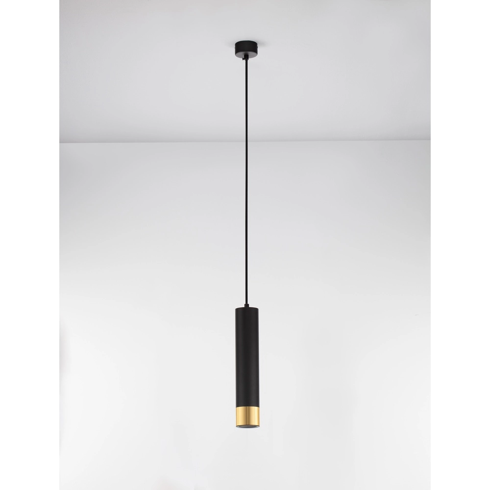 Design-Pendelleuchte Picto 30cm schwarz mit gold Lyora 5212017430373