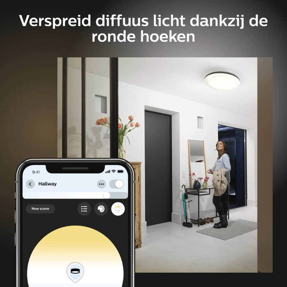 Deckenleuchte Hue Cher - White Ambiance Ø 47,5cm schwarz Philips 8719514341173
