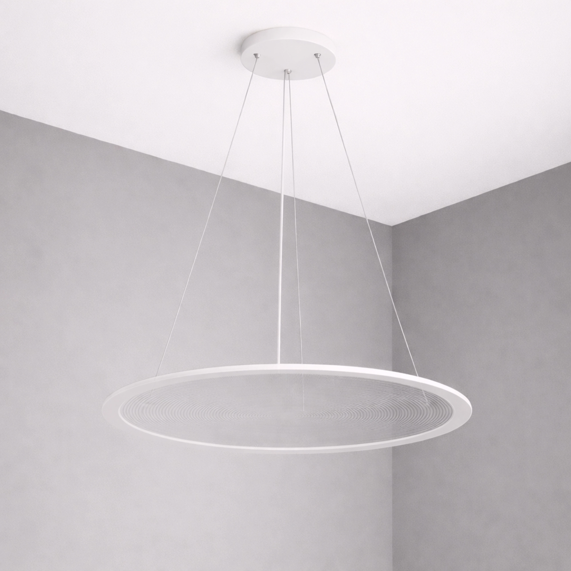Pendellampe Vistina Ø 58 cm weiß Lyora 5053423272610