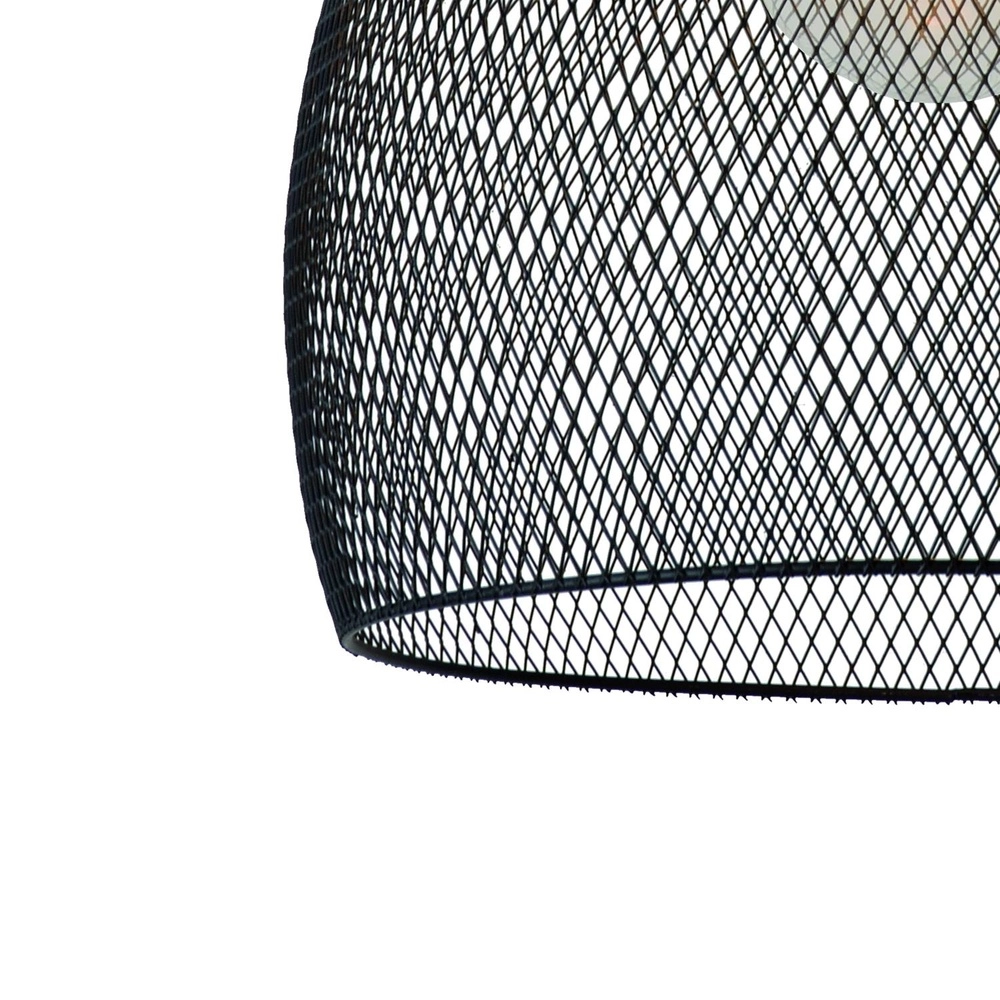 Netz-Pendellampe Mesh Ø 28 cm schwarz Lucide 5411212430397