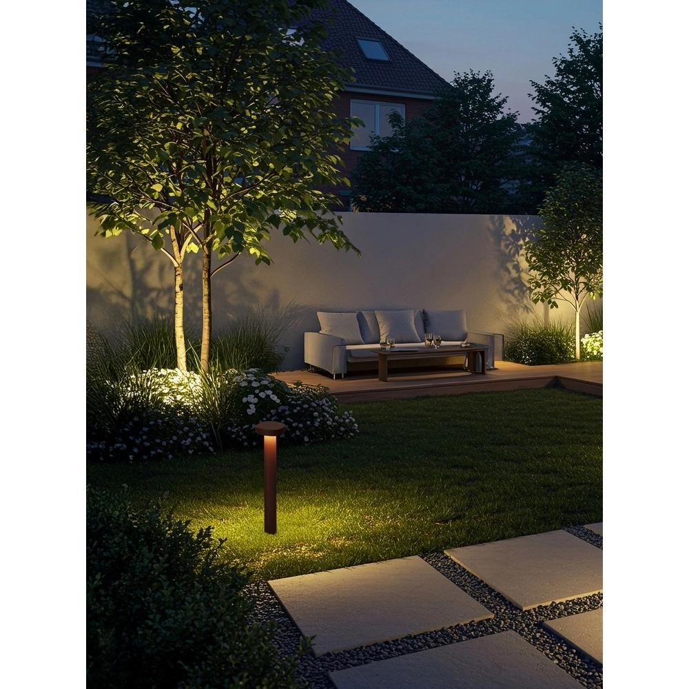 Design-Gartenlampe Balic 50 cm rostbraun