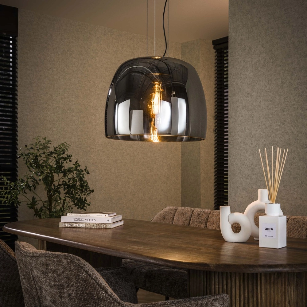 Glas-Pendellampe Drift Ø 48cm – Rauchglas Lyora 8716803512726