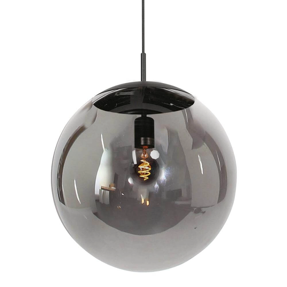 Pendelleuchte Bollique schwarz mit Rauchglas Steinhauer 8712746177558