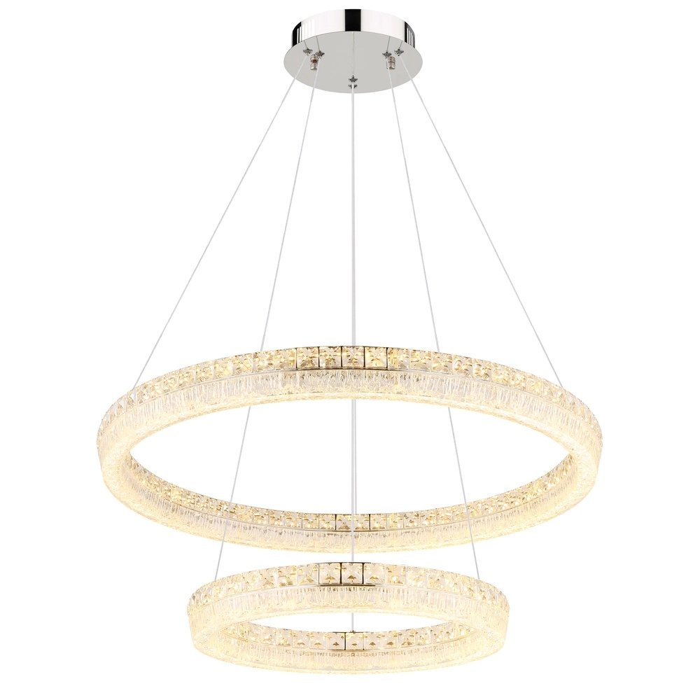 Pendellampe Laurel chrom Ø 80cm Globo 9007371569779